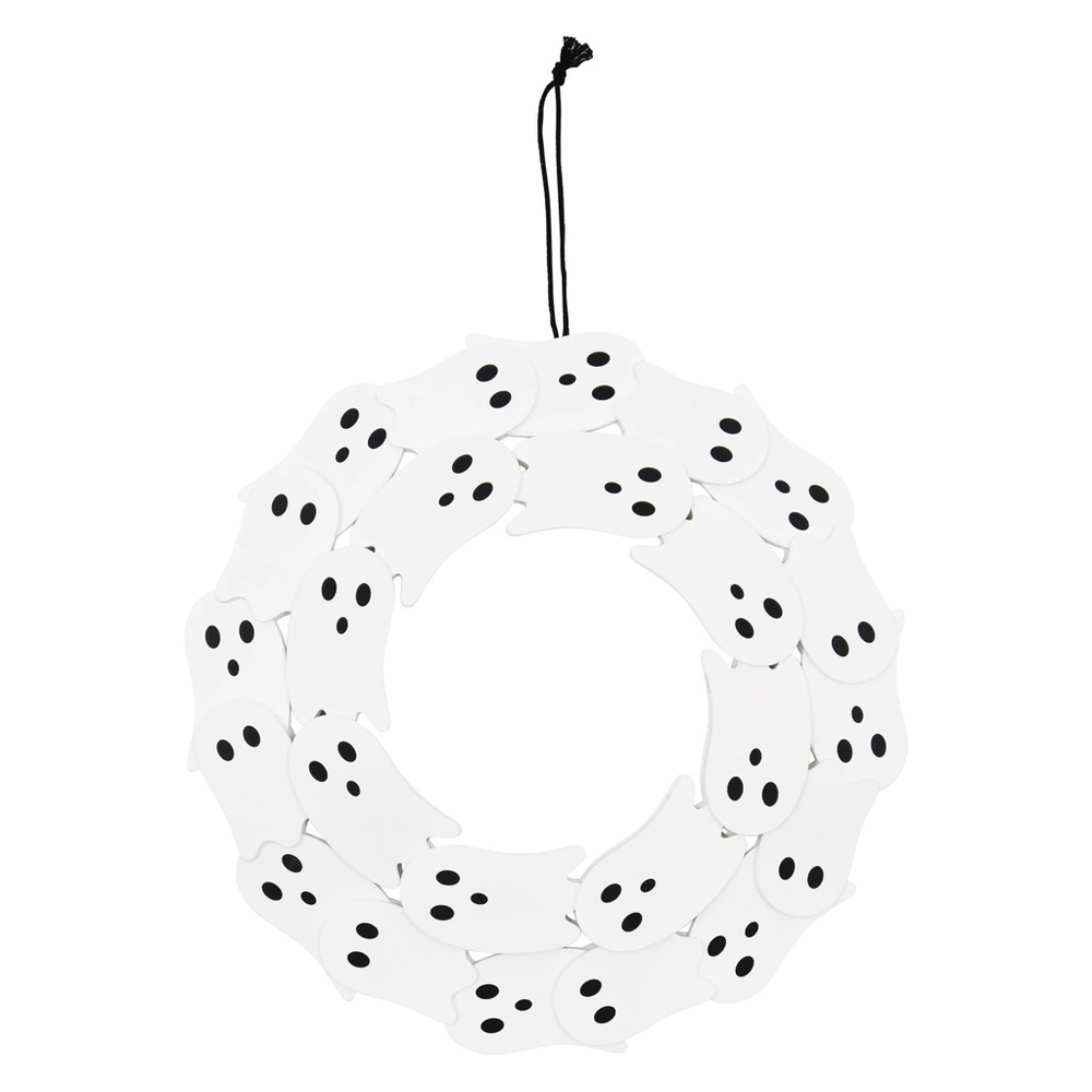 Walmart Halloween Way To Celebrate White Ghost Wreath 12” Decor | Sold-Out